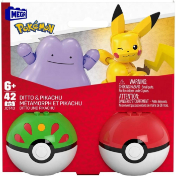 Mega Pokemon Pokeball Ditto i Pikachu JCT43